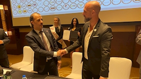 מימין אדי כץ עם ד''ר פאהד אל מרחבי, צילום: יח''צ